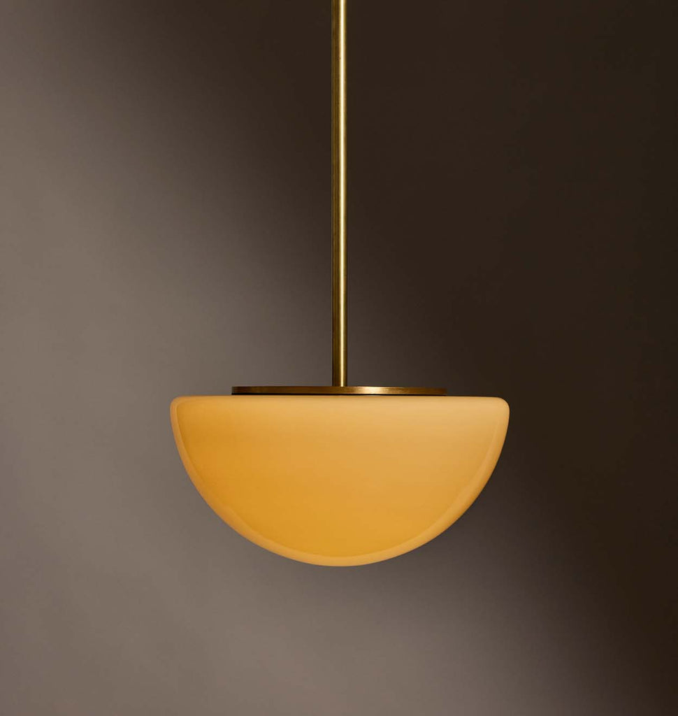 Pearl Pendant - Cased Fume - Brass