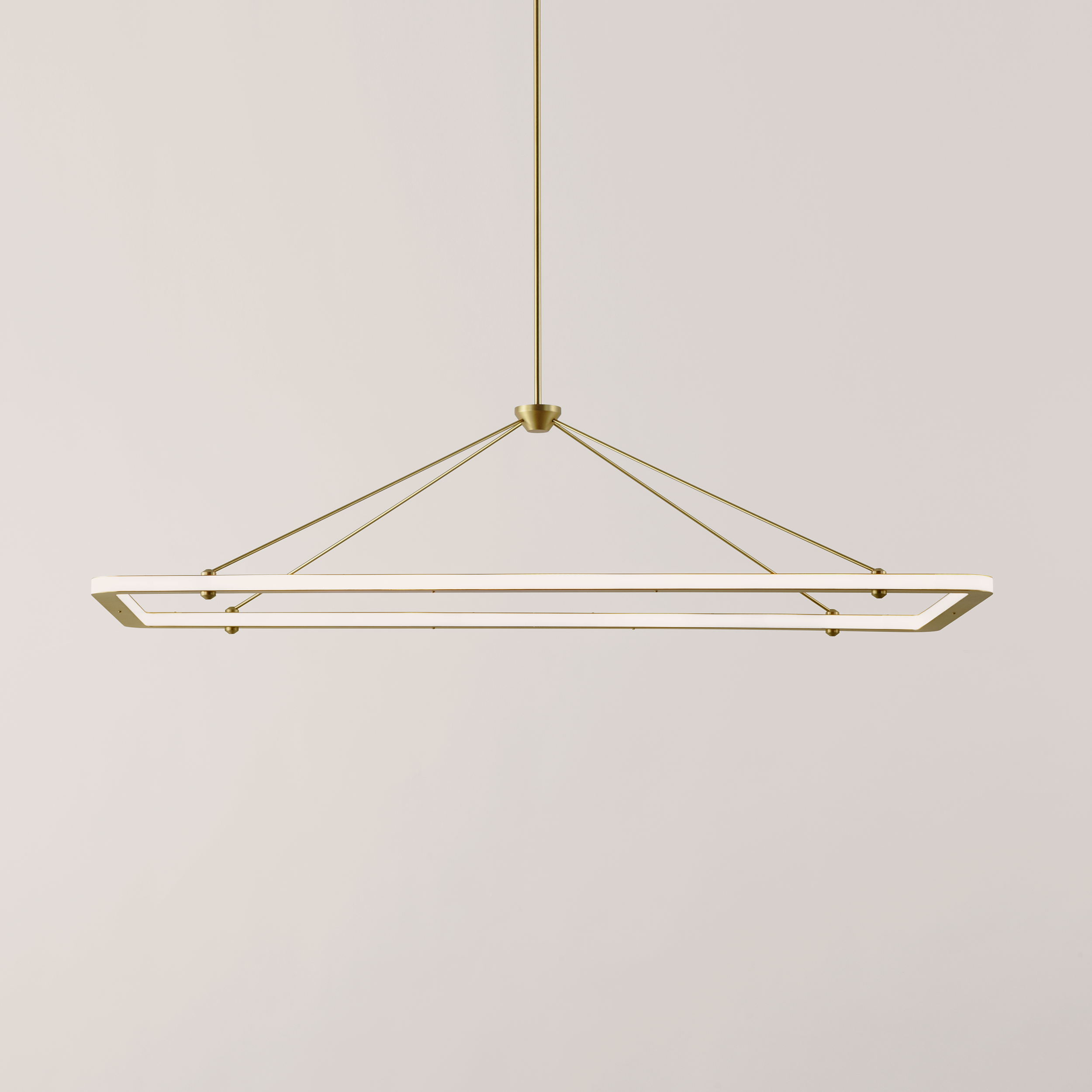 Halo | Rectangle Pendant - 58 inches | Paul Loebach – Roll & Hill