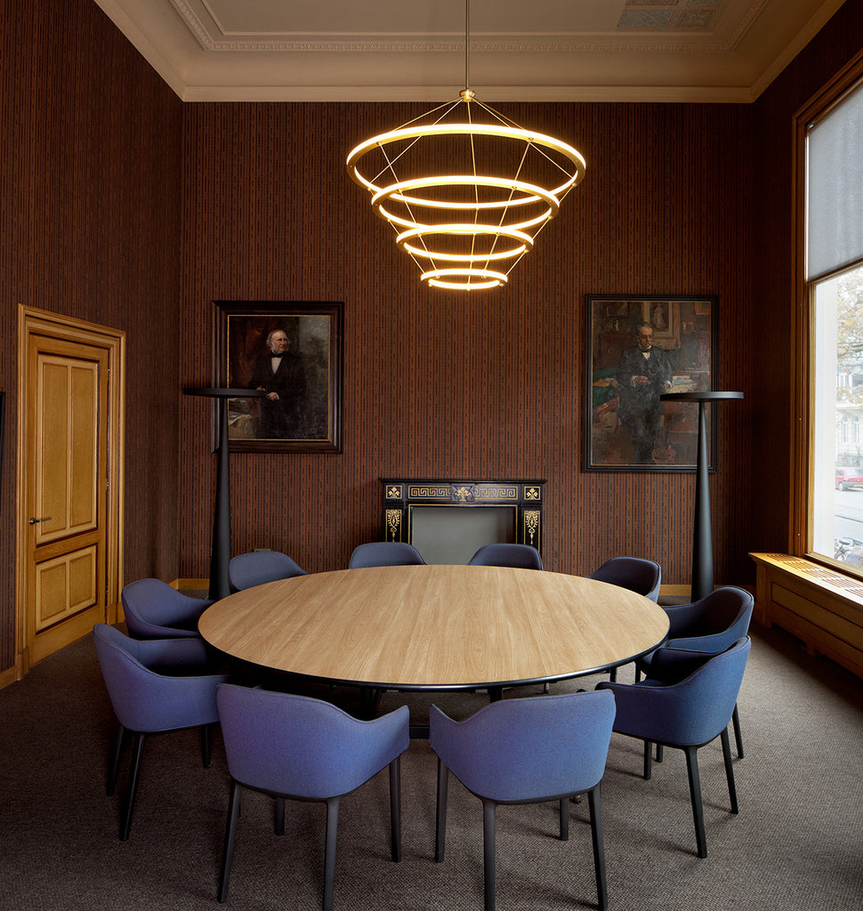 Chandelier - 4 Rings (Brushed brass) — Natura Artis Magistra, Amsterdam. Courtesy of BigBrands and Studio Linse