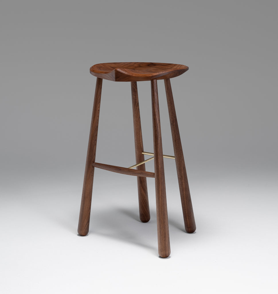 Taper Bar Stool (Black walnut)