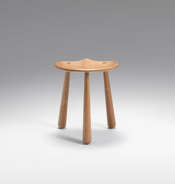 Taper Low Stool | White Oak | Karl Zahn – Roll & Hill