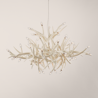 Chandelier   24 Antlers (White)
