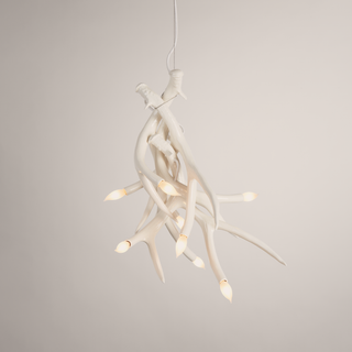 Chandelier   4 Antlers (White)
