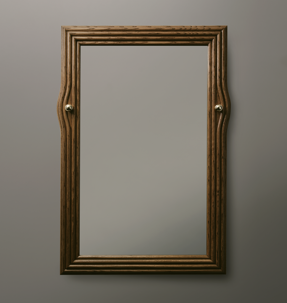 Bend Mirror - 42 x 30 - Vintage Oak