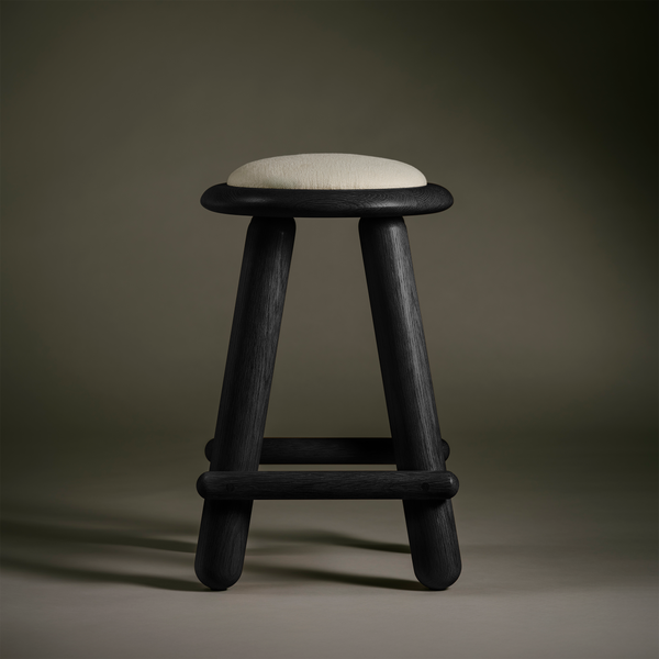 Checa Counter Stool - Ebonized Oak