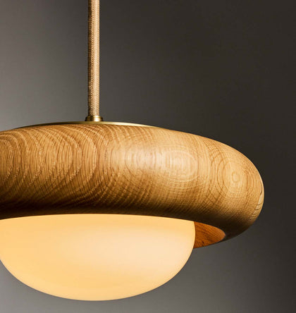 White oak pendant light discount