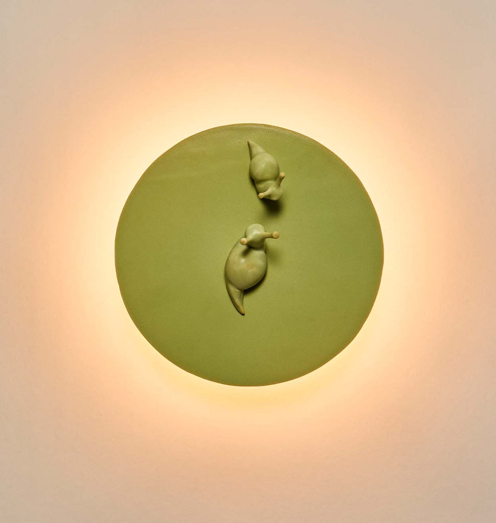 Pith Sconce - Snail I - Light On