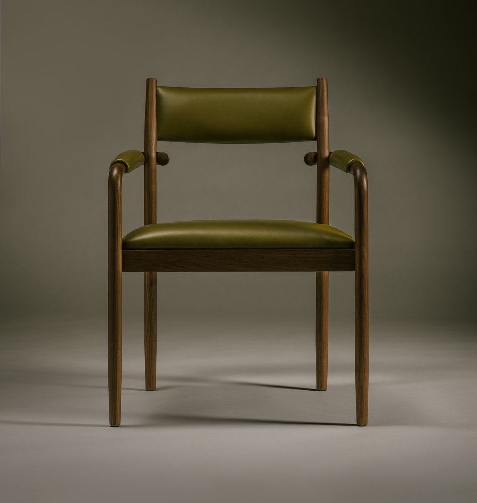 Lexington Dining Chair 02 - Leather - Black Walnut
