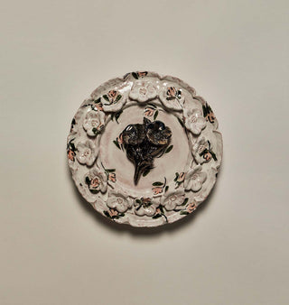 Pith Sconce   Floral I  Light Off
