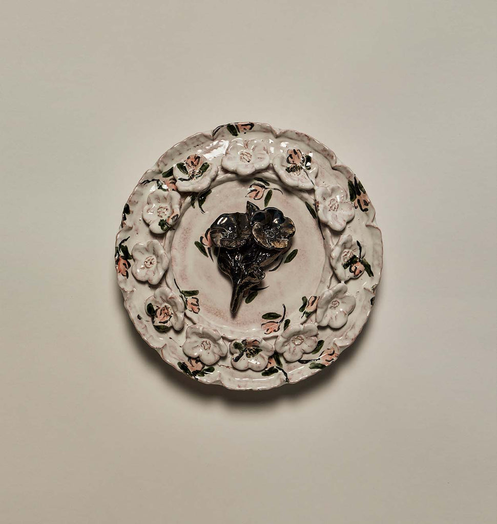 Pith Sconce - Floral I- Light Off