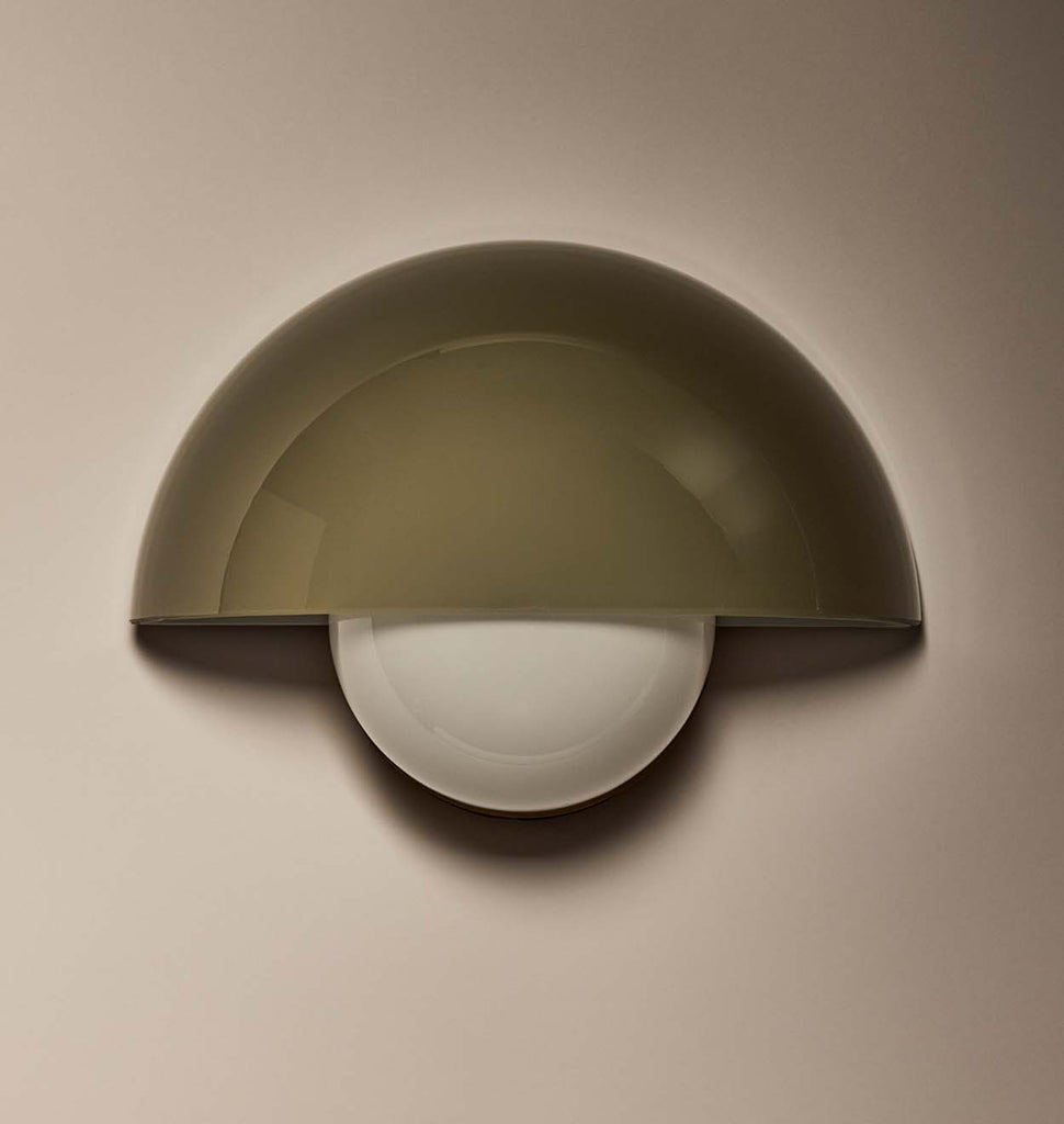 Pearl Sconce - Cased Fume - Brass (Light Off)