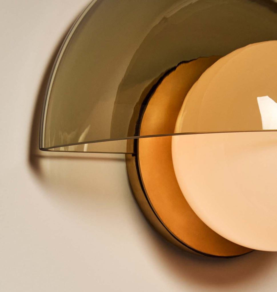 Pearl Sconce - Fume - Brass (Detail)