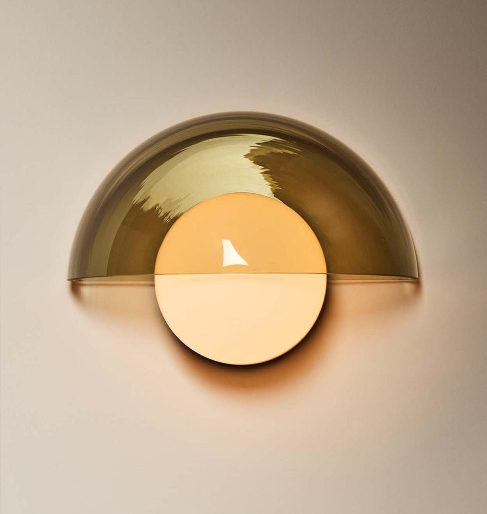 Pearl Sconce - Fume - Brass