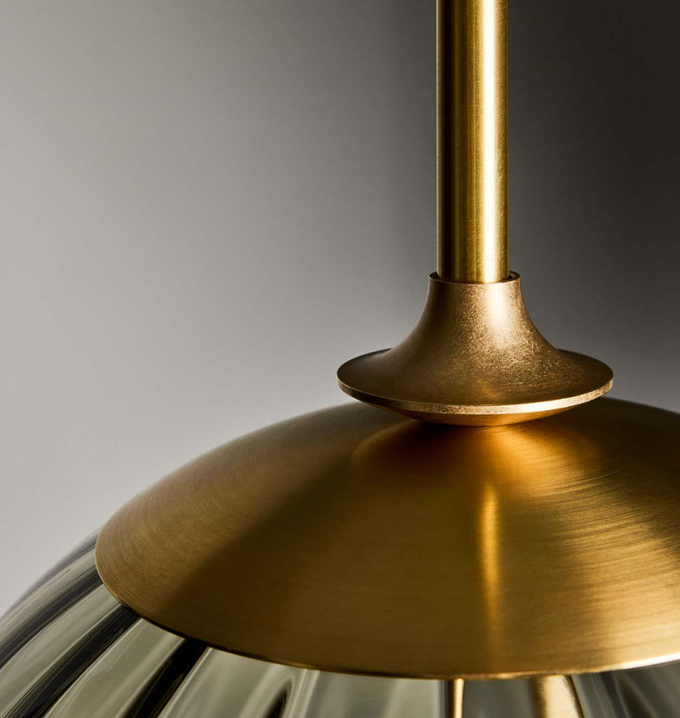 The Roll & Hill Pendant 01 - Detail (Fume/Ripple - Brass)