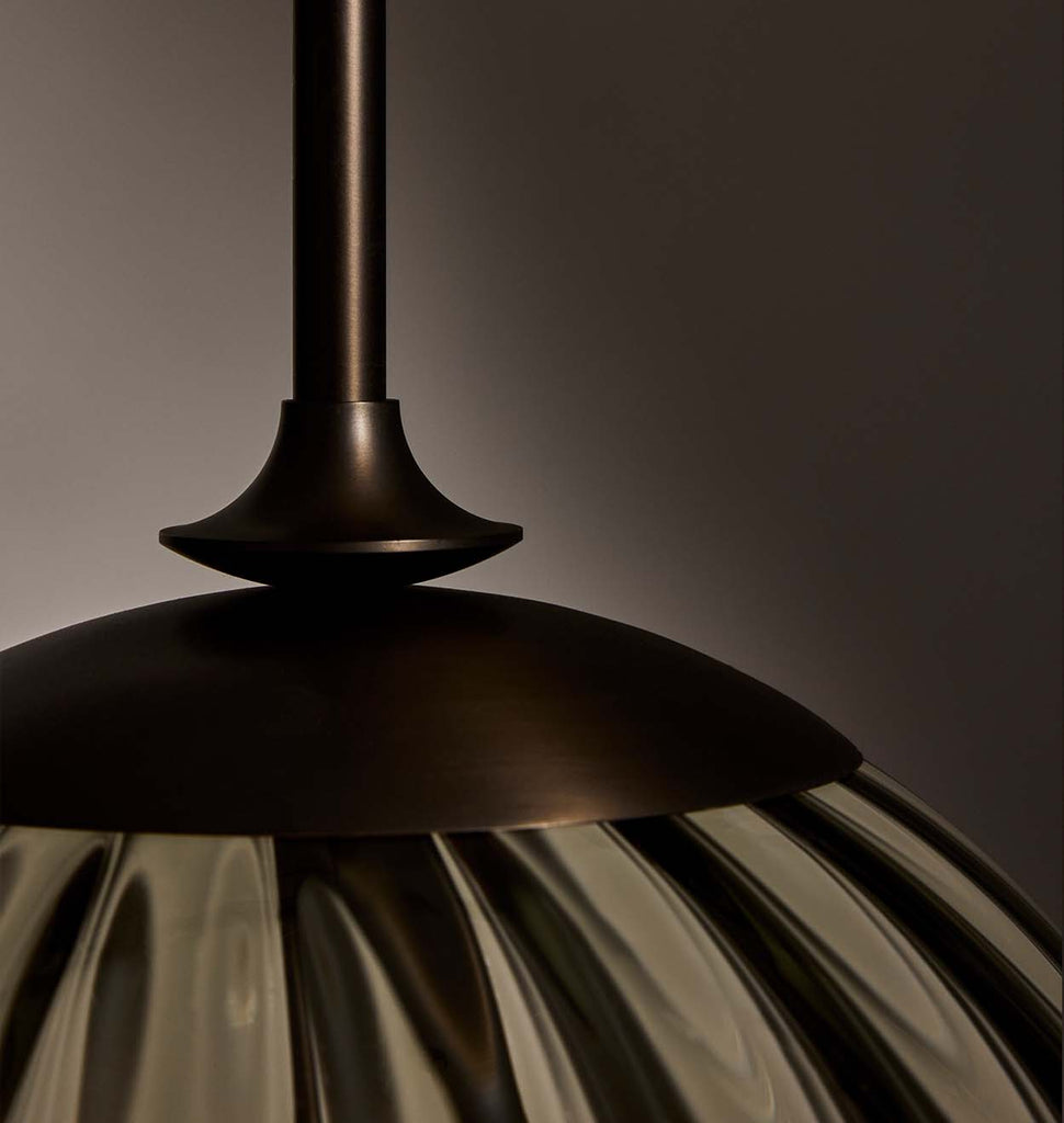 The Roll & Hill Pendant 01 - Detail (Fume/Ripple - Oil Rubbed Bronze)