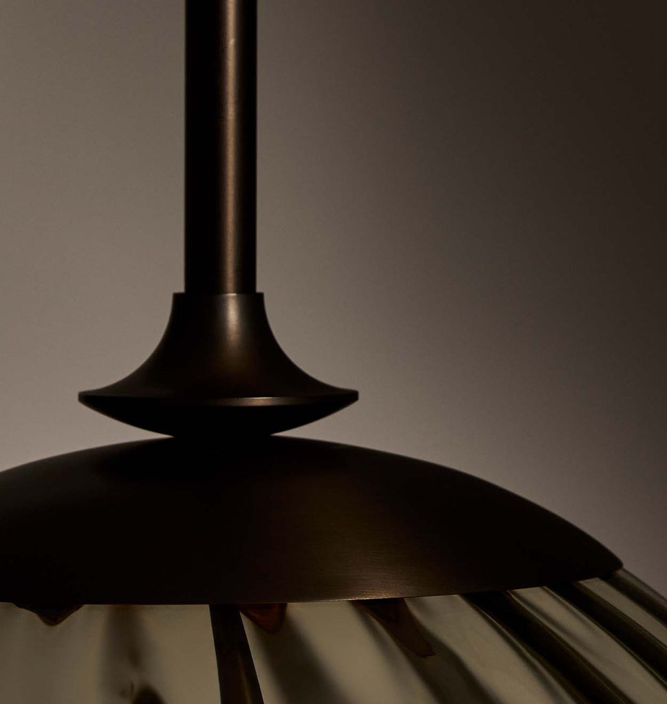 The Roll & Hill Pendant 01 - Detail (Fume/Ripple - Oil Rubbed Bronze)