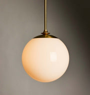 The Roll & Hill Pendant 01 - Tulip (Opal/Smooth- Brass)