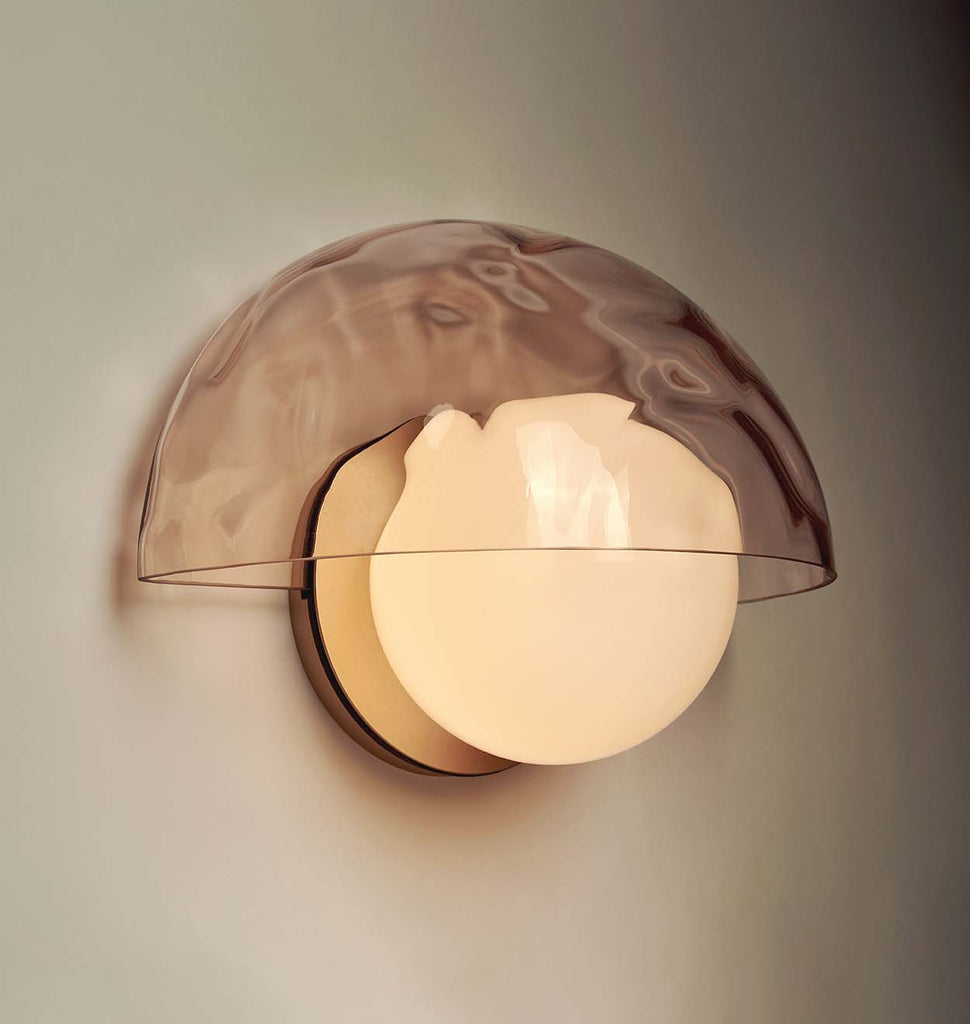 Pearl Sconce - Peach / Water - Brass