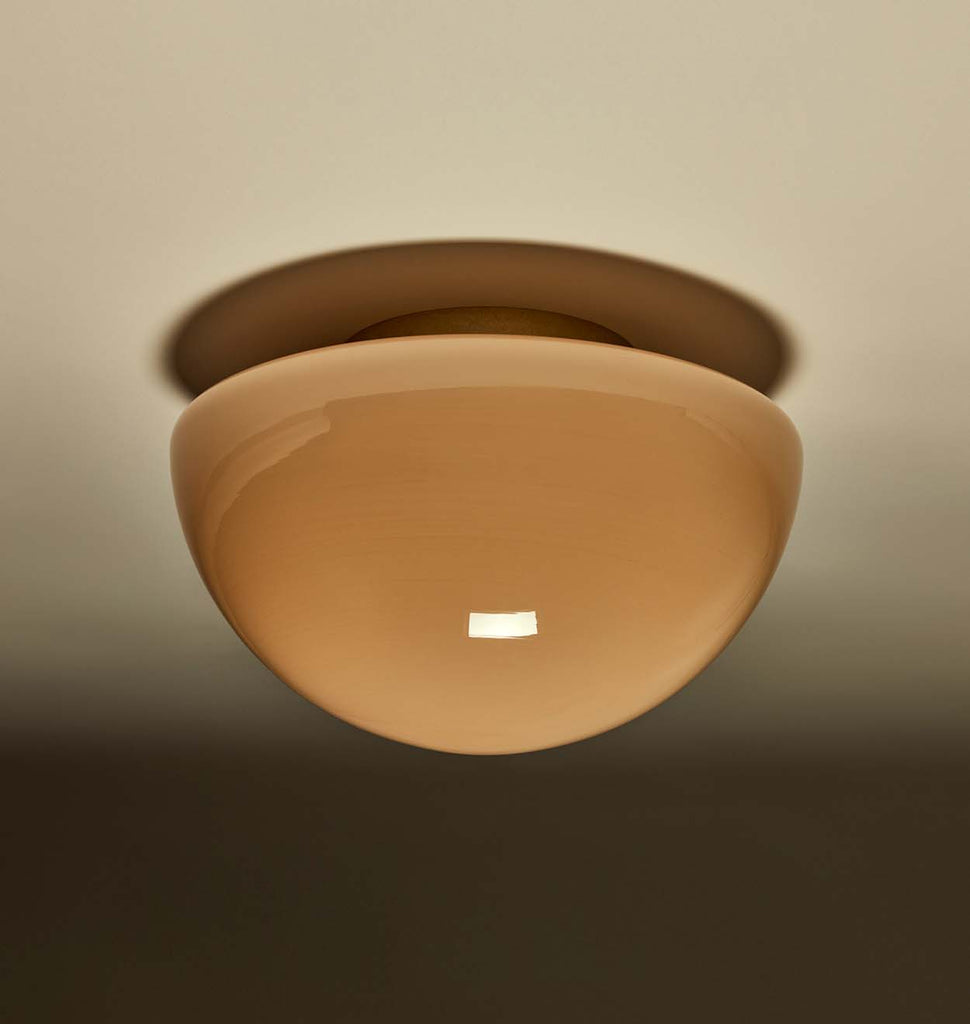 Pearl Surface Mount - Cased Peach - Brass (Light Off)