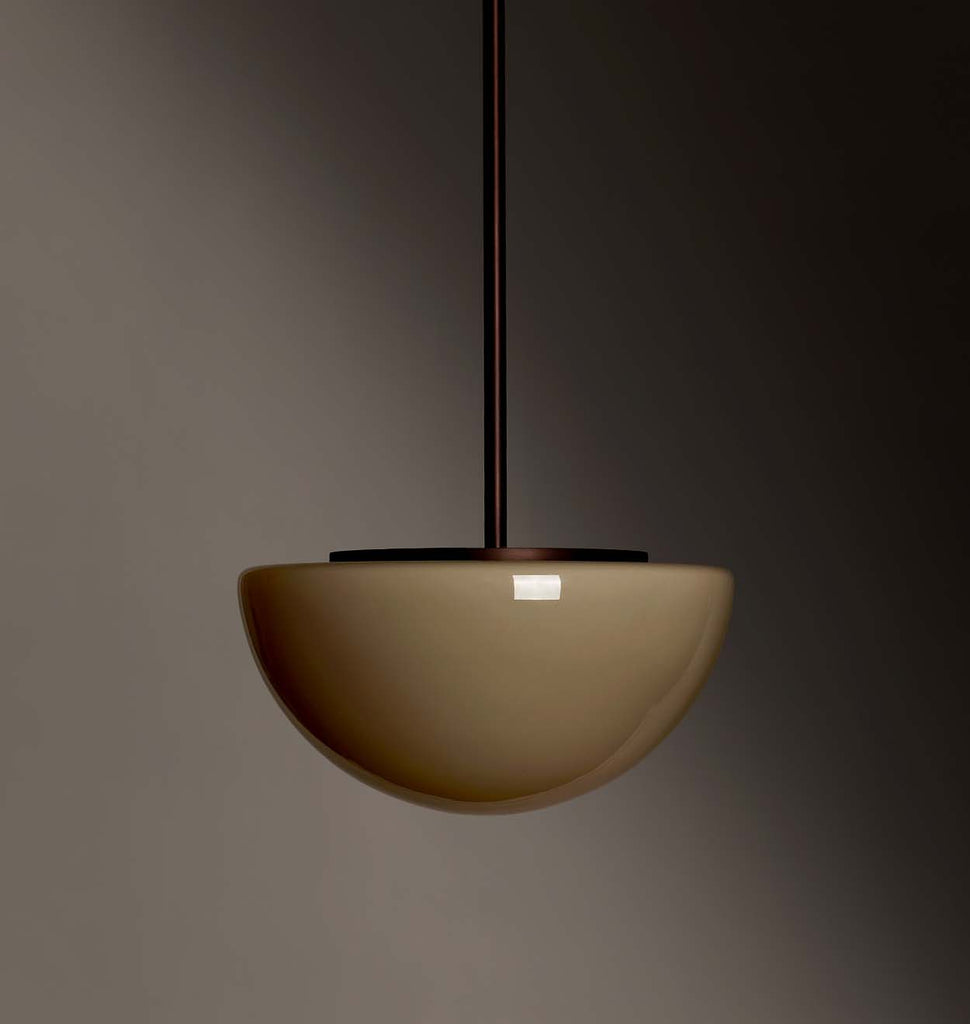 Pearl Pendant - Cased Fume - Oil Rubbed Bronze (Light Off)