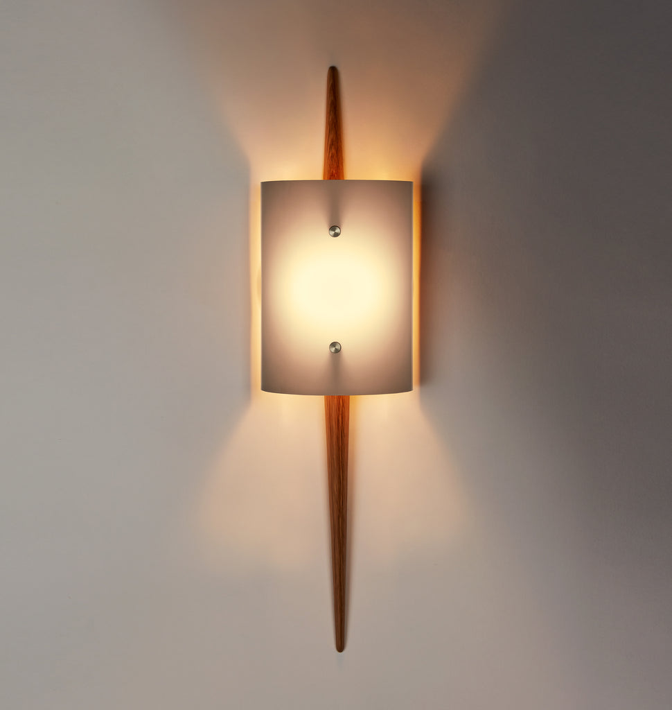 The Laddi Sconce- Cylinder Shade (White Oak)