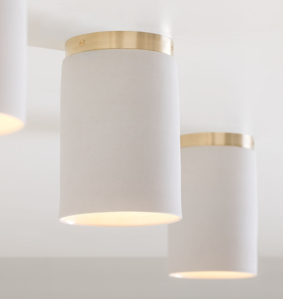 Surface Ceiling Mount - Ceramic (Unlacquered Brushed Brass)
