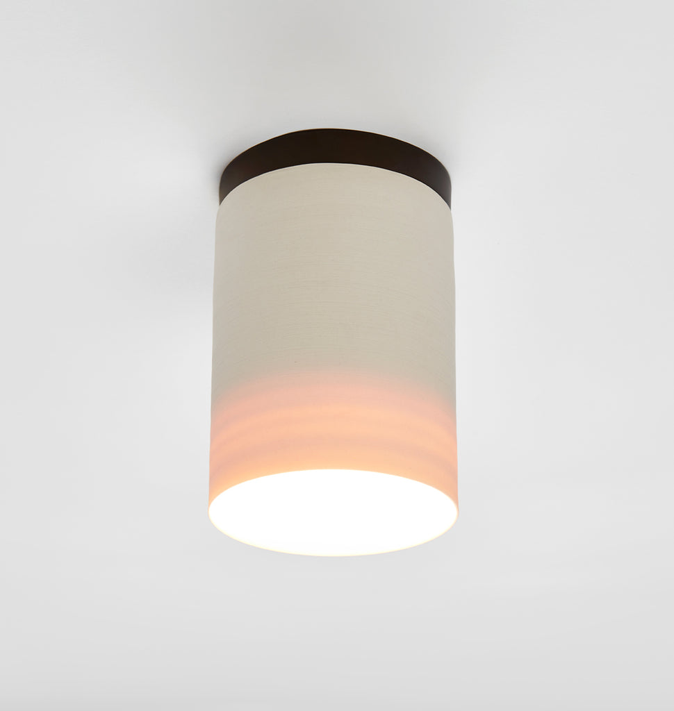 Surface Ceiling Mount - Hand Thrown Ceramic (Oil Rubbed Bronze)