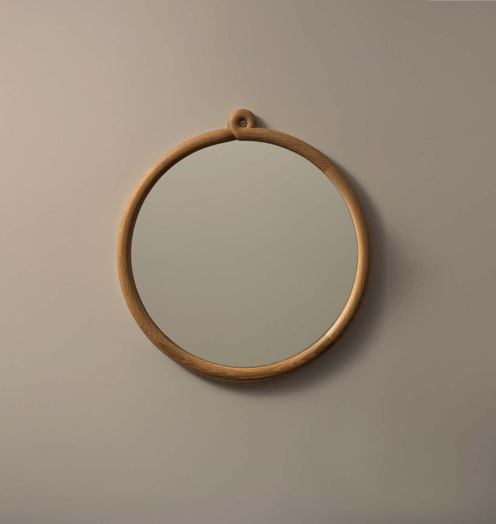 Knot Mirror 16"- White Oak