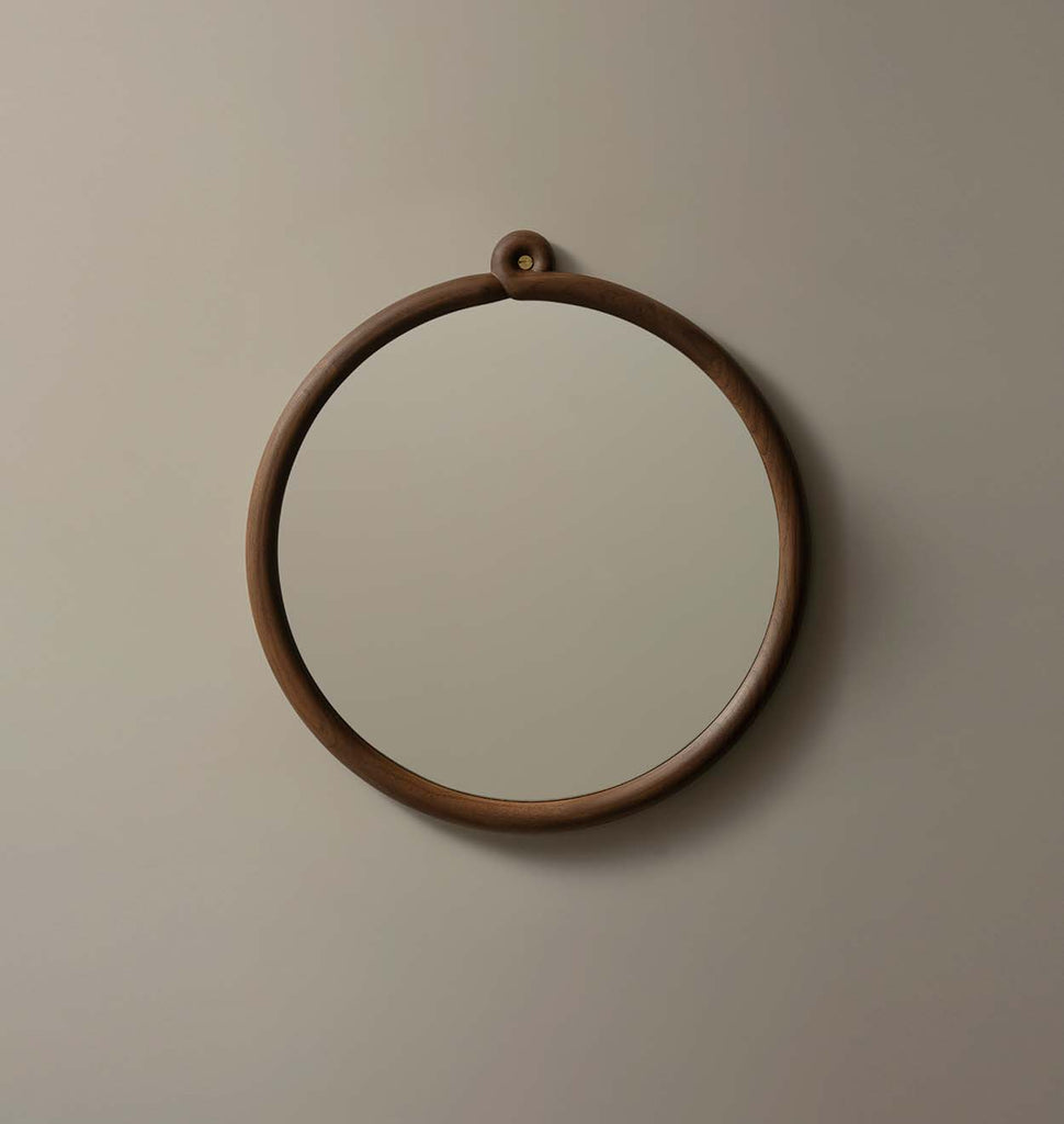 Knot Mirror 16"- Black Walnut