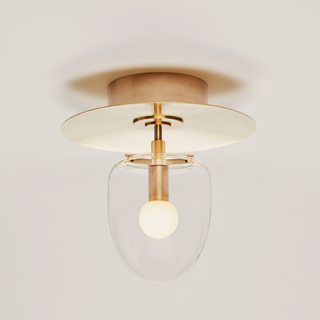 Bell Ceiling Mount   Brass Clear
