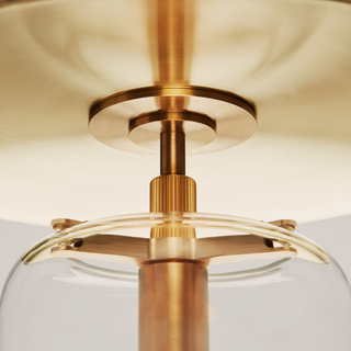 Bell Ceiling Mount   Brass Clear
