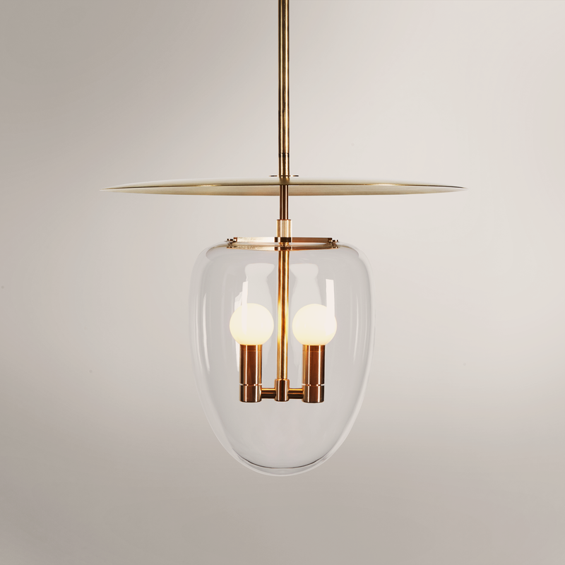 Bell Pendant 02 - Brass Clear