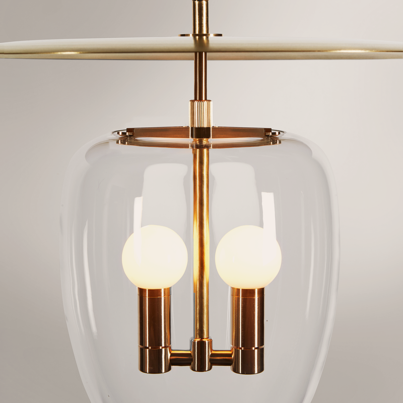 Bell Pendant 02 - Brass Clear