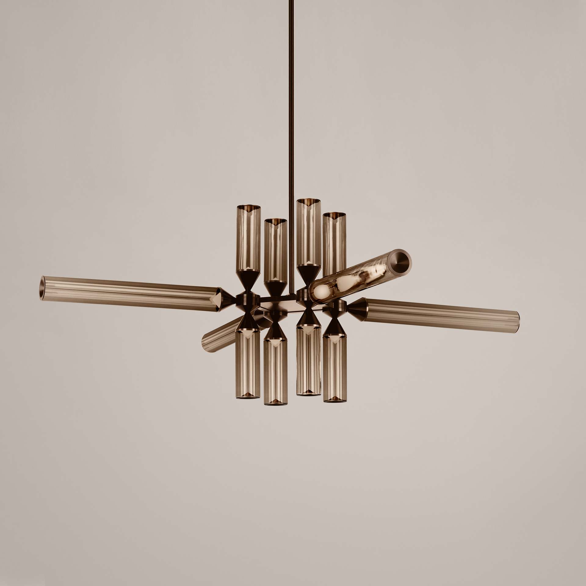 chandelierデスク Astor 32-Inch LED Chandelier in Soft Gold by George Kovacs | P5436