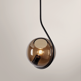 Fiddlehead Pendant   Black Smoke
