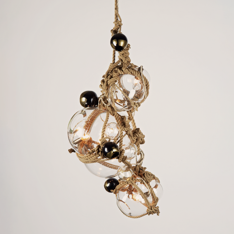 Chandelier - 1 Lg, 2 Sm Bubbles, 5 Barnacles KH CL