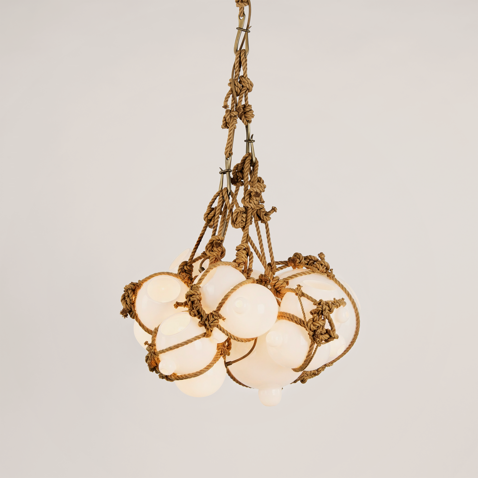 Knotty Bubbles | Chandelier - 1 Lg, 6 Sm Bubbles | Lindsey Adelman