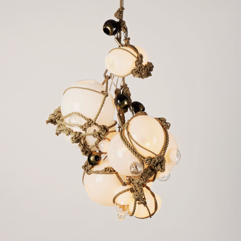 Chandelier - 3 Lg, 2 Sm Bubbles, 5 Barnacles KH OP