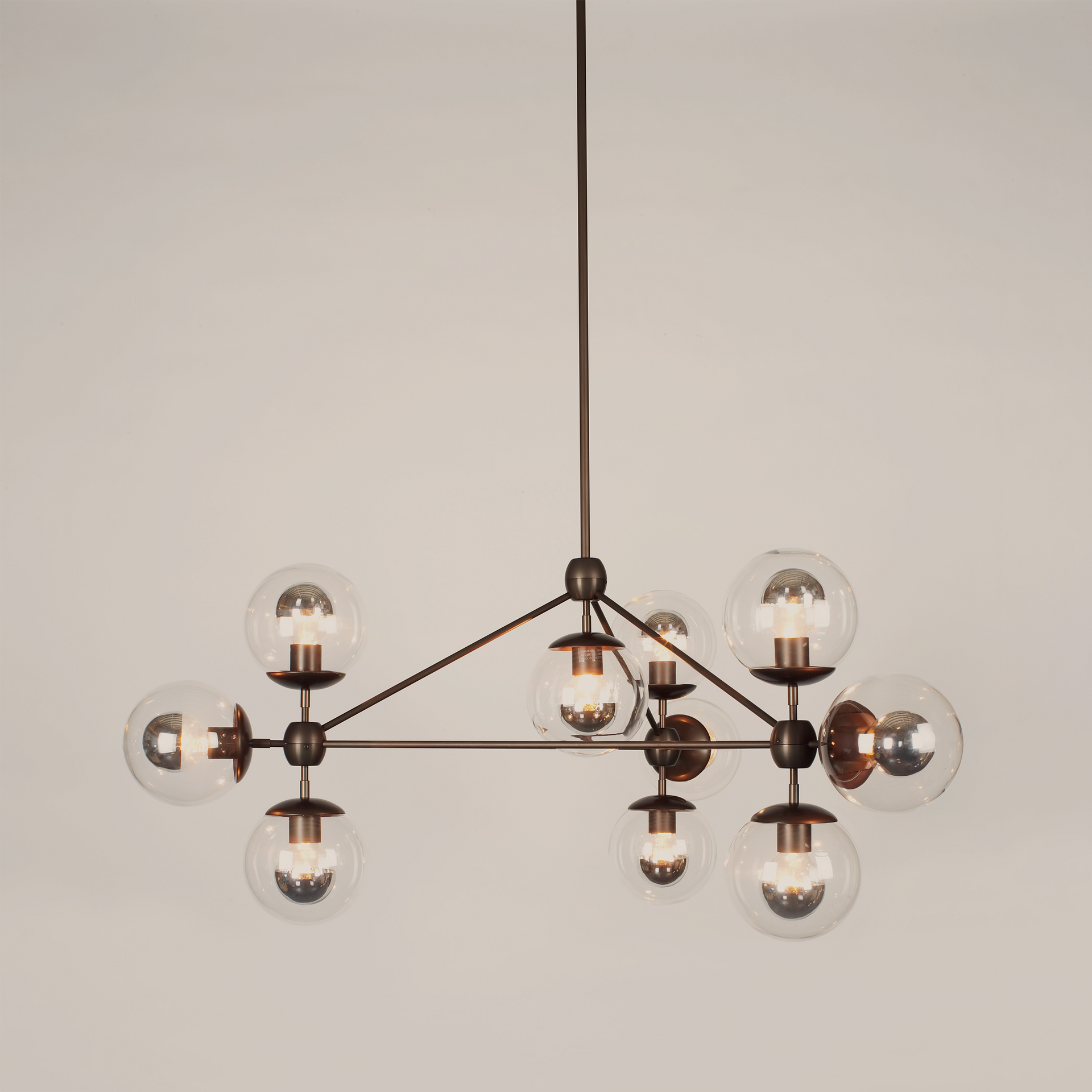 Modo | Chandelier - 3 Sided, 10 Globes | Jason Miller – Roll & Hill