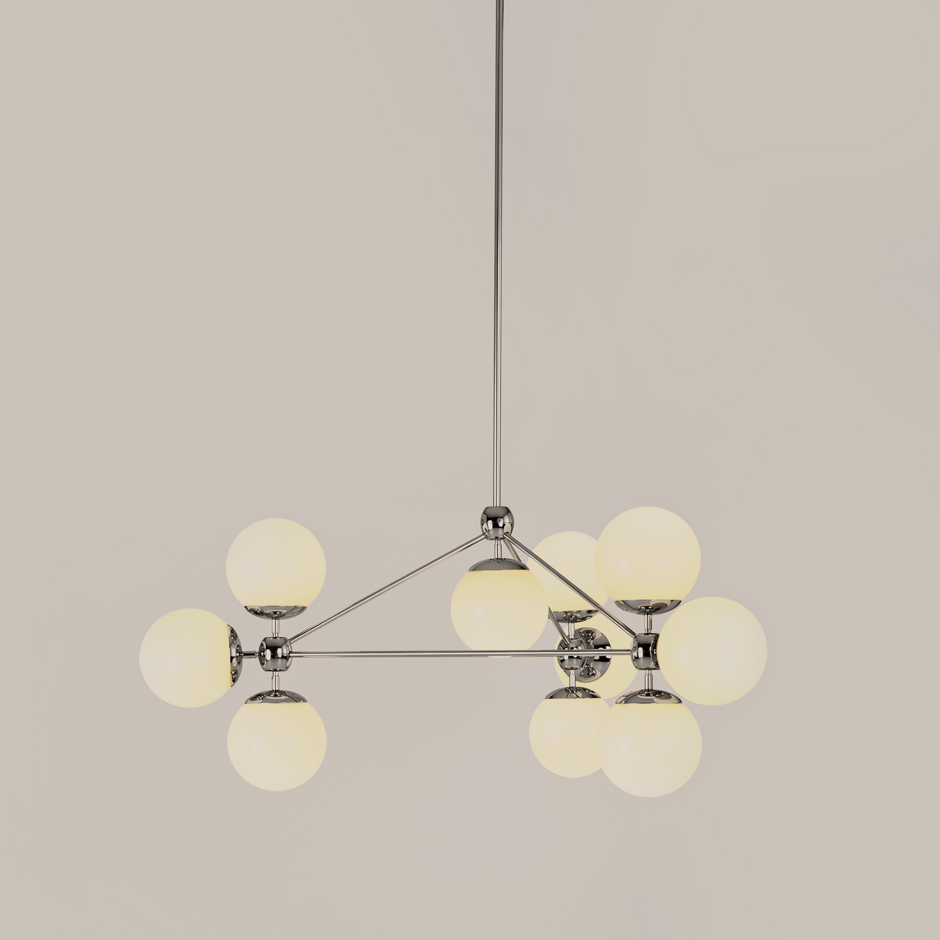 Modo | Chandelier - 3 Sided, 10 Globes | Jason Miller – Roll & Hill
