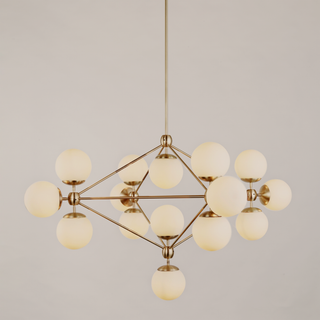 Modo | Chandelier - 4 Sided, 15 Globes | Jason Miller – Roll & Hill