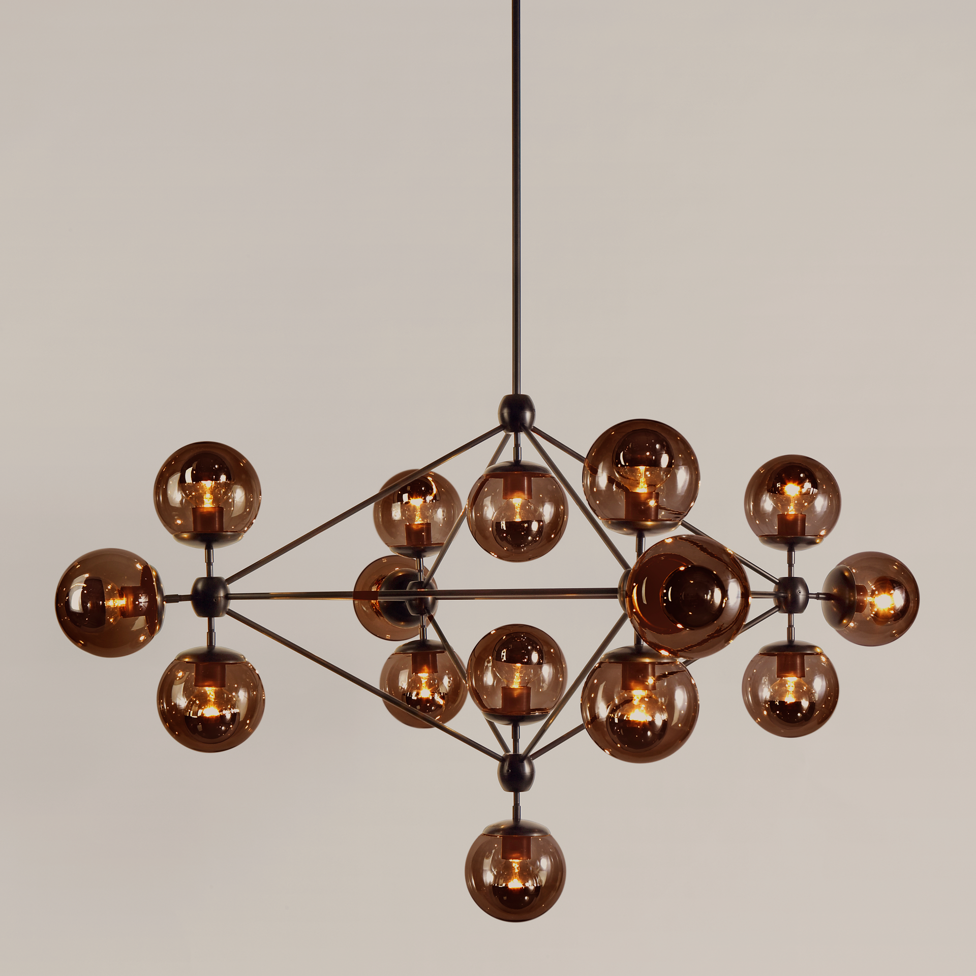 Modo | Chandelier - 4 Sided, 15 Globes | Jason Miller – Roll & Hill