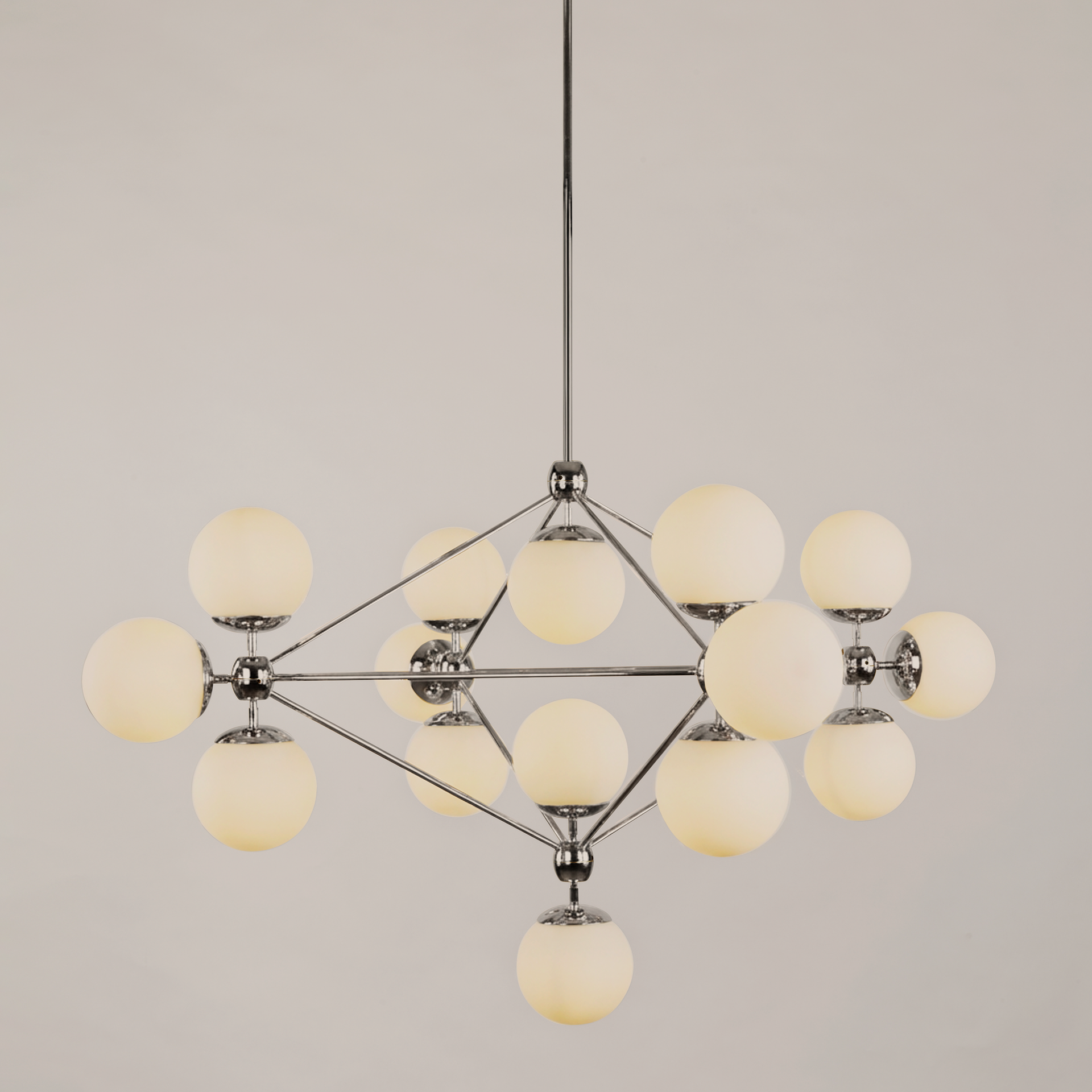 Modo | Chandelier - 4 Sided, 15 Globes | Jason Miller – Roll & Hill
