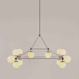 Modo | Chandelier - Rectangle, 14 Globes | Jason Miller – Roll & Hill