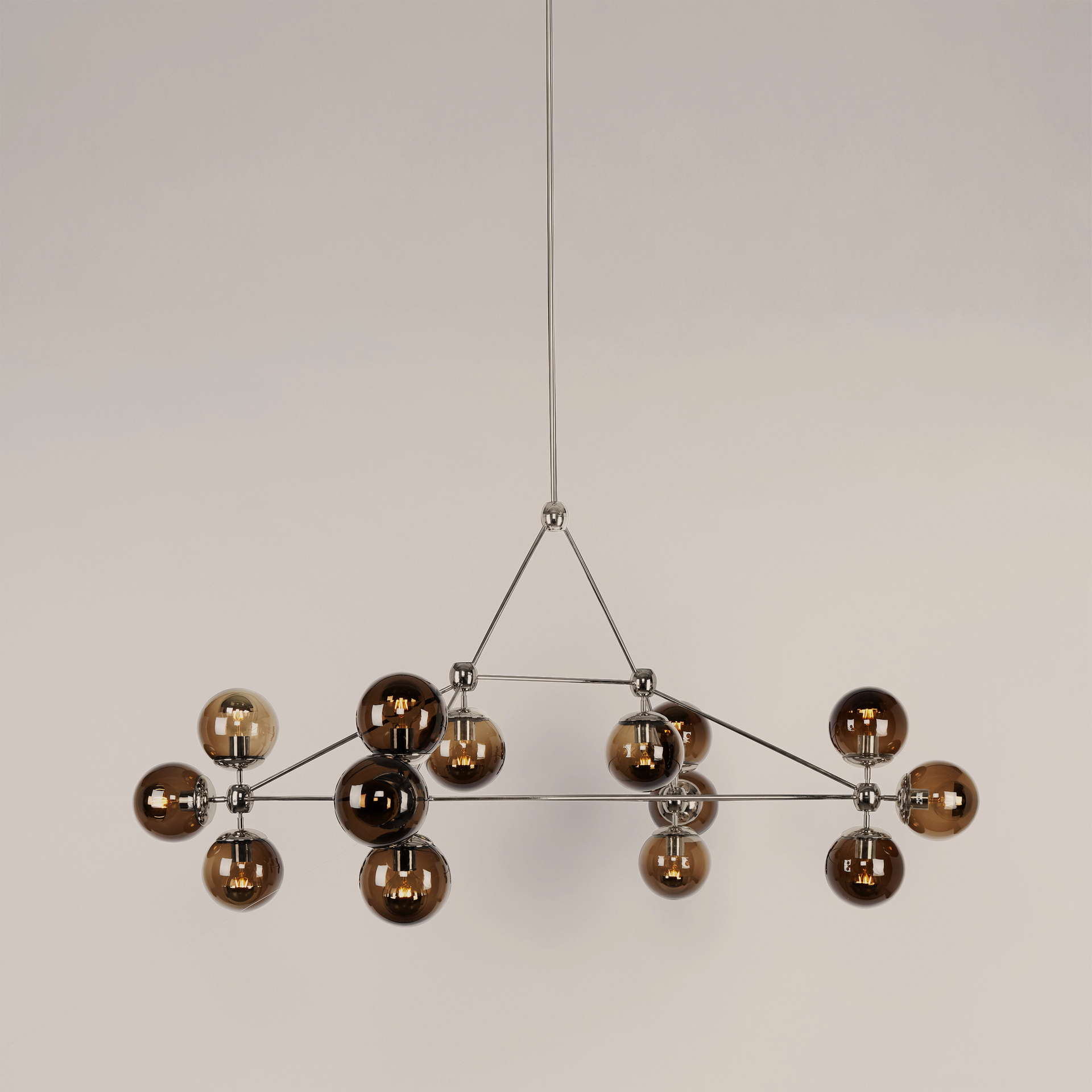 Modo | Chandelier - Rectangle, 14 Globes | Jason Miller – Roll & Hill