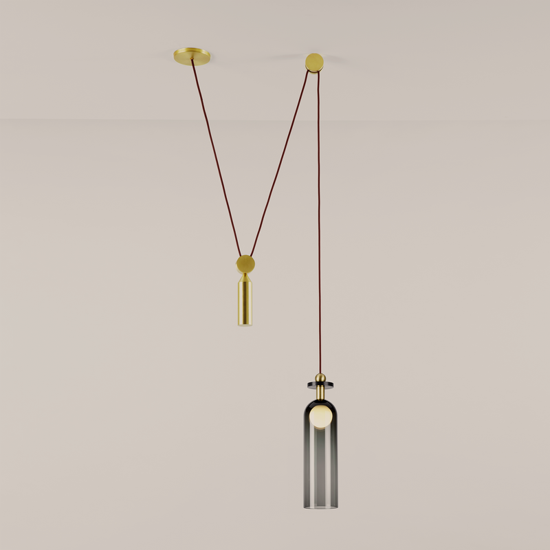 Shape Up Pendant - Cylinder (Currant)