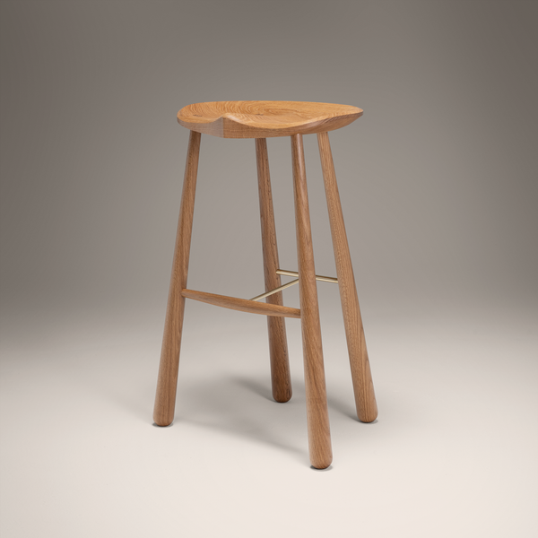 Taper Stool Bar - Oak