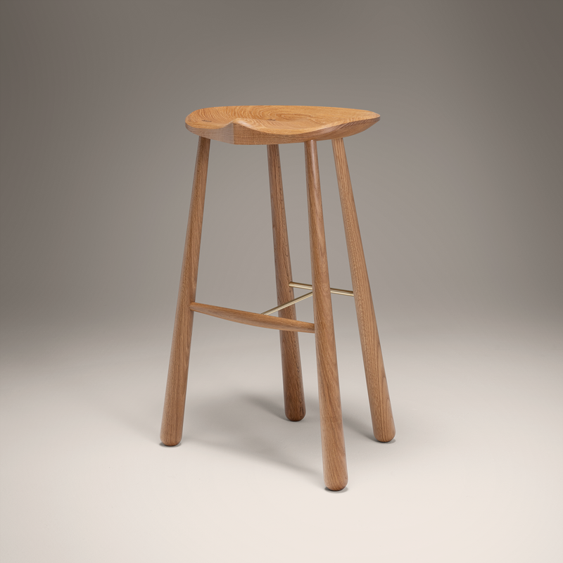 Taper Stool Bar - Oak