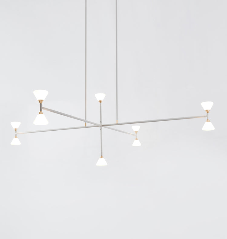 Apollo Chandelier 10 Lights Vertical McKenzie Keim