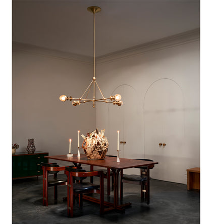 Unlacquered brass chandelier outlet